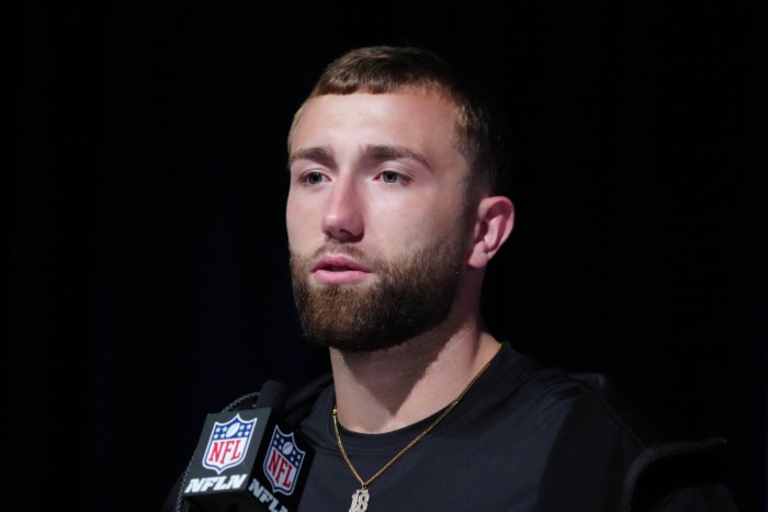 Alabama Crimson Tide wide receiver Slade Bolden during the NFL Combine at the Indiana Convention Center.